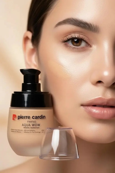 Pierre Cardin كريم أساس أكوا واو مينيرالي المائي - للبشرة العاجية مع لمسة صفر...