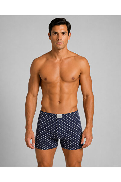 Kardelux Men's Patterned Combed Cotton Towel Waist Boxers 100% Cotton