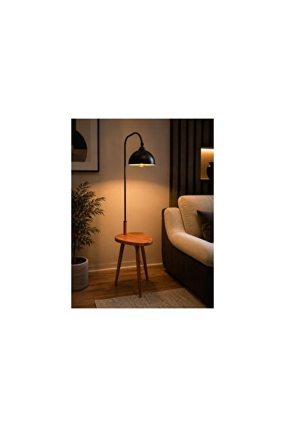 Vivense DEMET SEHBALI AHŞAP LAMBADER CEVİZ RETRO 3 BAŞLIKLI