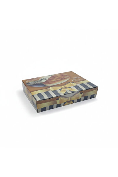 Miyo Ambalaj Börek Kutusu 250 gr 100'lü Paket | 12x15x4 cm Selefonlu Metalize...