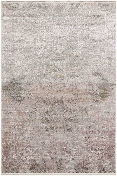 Cool Halı Capella Dyed Bej Rengi Modern Akrilik Viskon Eskitme Vintage Efektl...