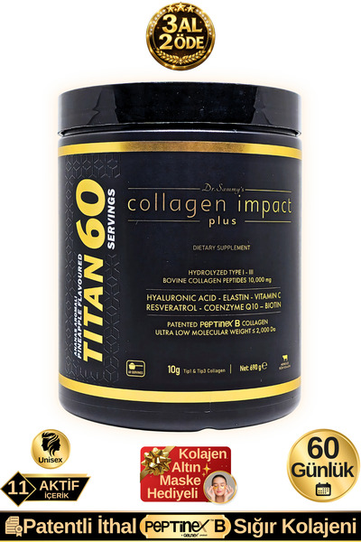 Dr.Sammy's Toz Kolajen Peptit 10.000 Mg Tip 1-3 Saf Hidrolize Sığır Kolajeni ...