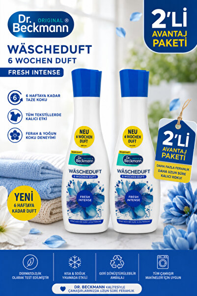 Dr.Beckmann Çamaşır Parfümü Fresh Intense 250 ml – 6 Hafta Kalıcı Koku X 2 ADET
