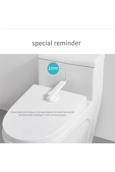 Choice WHITE Baby Toilet Lock With 3m Adhesive Easy Intallation No Tools Need...