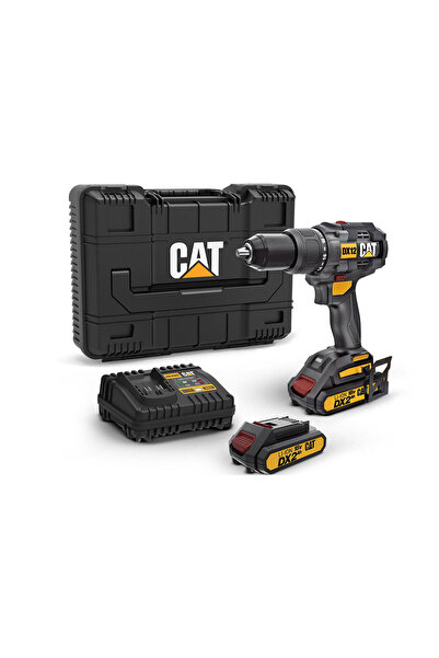 Cat DX12 18Volt/2.0Ah Li-ion Çift Akülü Kömürsüz Profesyonel Şarjlı Darbeli M...