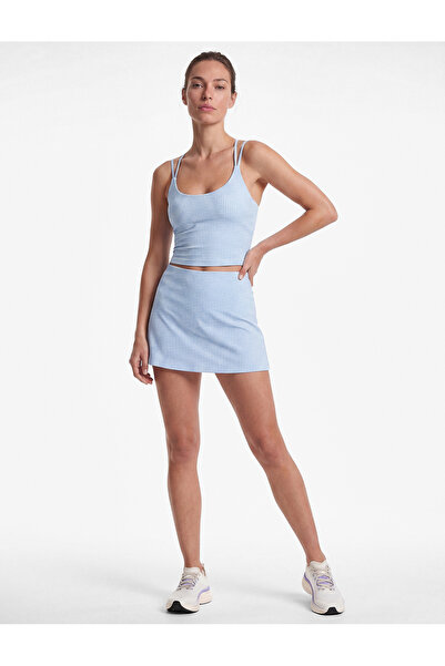 Koton Gingham Sports Blouse with Cross Straps and Back Detail