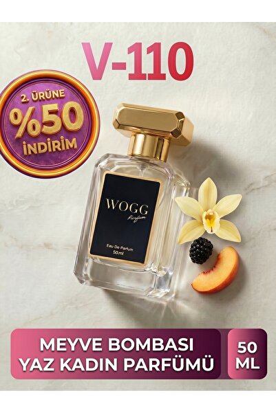 WOGG PARFÜM V110 Boombshelll | Meyvemsi ve Çiçeksi Kadın Parfümü | Yaz ayı Ka...