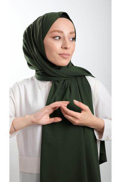 HÜRREMBONE SARAYDAN GELEN GÜZELLİK Kaki običan klasični šal Medina svileni ob...