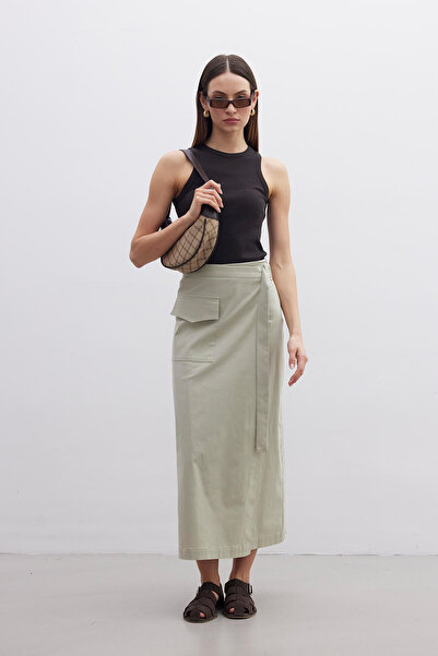 Manuka KRUVAZE POCKET DETAILED SKIRT BELLOW