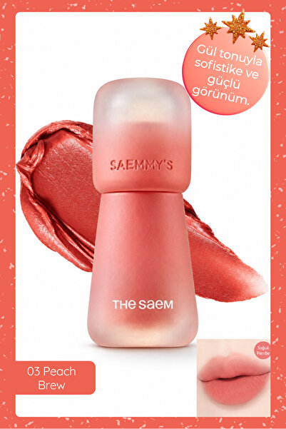 THE SAEM Saemmy's Crema Velvet Tint - 03 Peach Brew Tint with Velvet Finish, ...