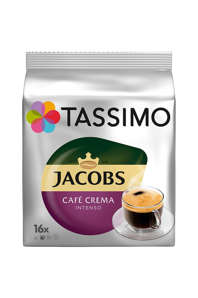 tassimo Capsule de cafea Jacobs Caf Crema Intenso, 16 x 150 ml (133 g)