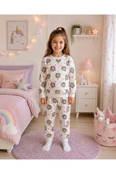 Pajama Shop Set de pijamale de iarnă cu mâneci lungi, din țesătură de bumbac,...