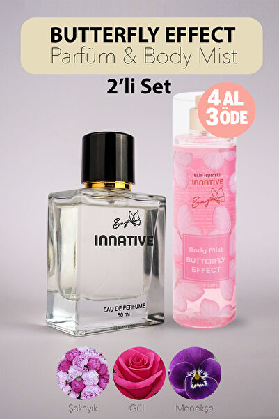 INNATIVE ENY E5001 Butterfly Effect Parfüm ve Body Mist İkili Set 50&200ml