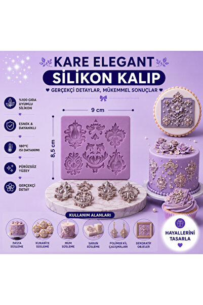 Dr.Paste Silikon Kalıp Kare Elegant