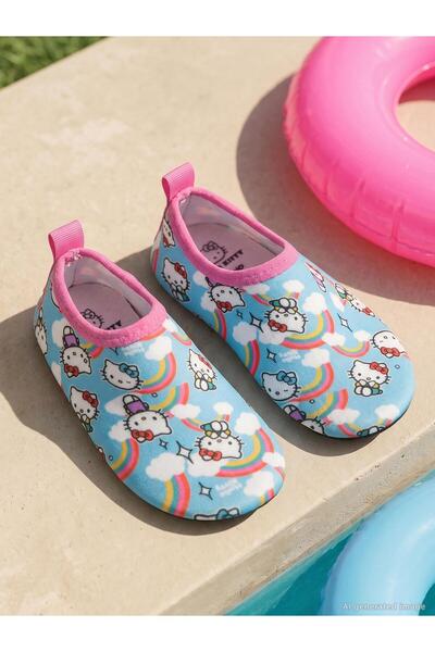 Hello Kitty حذاء بحري مطبوع - مقاس 24 - أزرق20