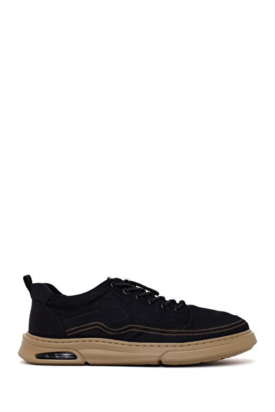 Derimod Derimoz Zero Men's Black Lace-Up Fabric Sneaker 26Sfd69206F
