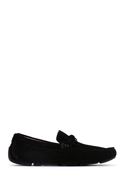 Derimod Erkek Siyah Süet Ayakkabı, Deri Loafer 26SFD630410