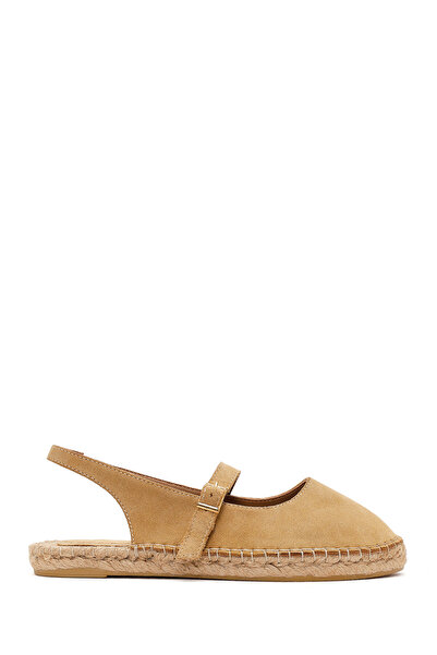 Derimod Camel pentru femei cu cataramă piele întoarsă piele espadrile 26PFD20...