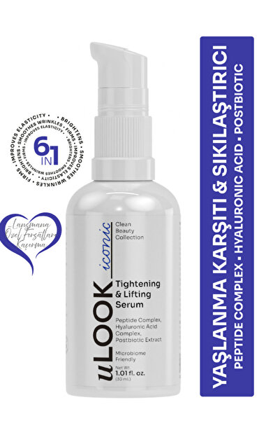 uLOOK Firming Serum 30 ml |   Peptide & Hyaluronic Acid Complex – Lifting, Fi...
