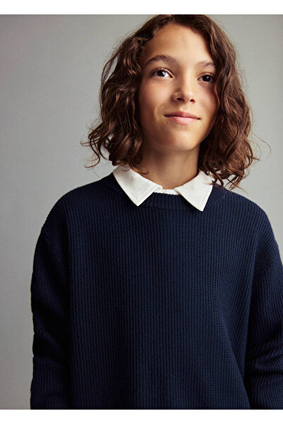 MANGO Kids Pulover din tricot din bumbac