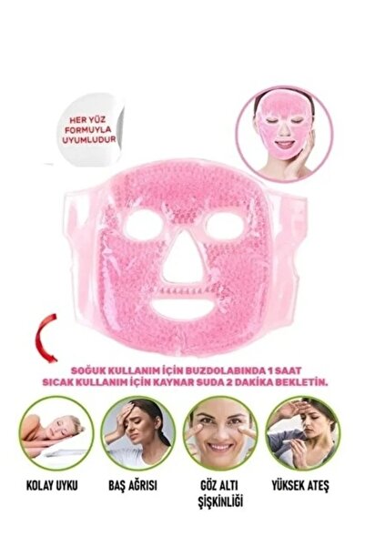 ERHCE Yüz Maskesi Masaj Jeli Soğuk Sıcak TermoJel Kompres Canlandırıcı Morluk...