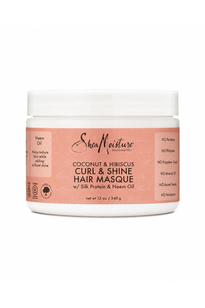 Shea Moisture قناع الشعر بالكركديه وجوز الهند 340 مل