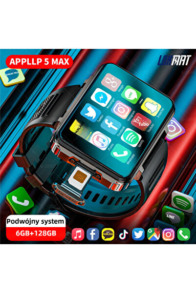LOKMAT 4g Smart Watch Detachable Android 11 Smart Watch with Sim Card Slot 2....