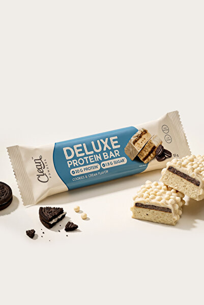 Clean Powders Deluxe Protein Bar %36 Protein 55 Gr 1 Adet - BEYAZ ÇİKOLATA KURABİYE