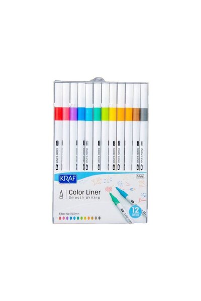 KRAF Color Liner Pen 0.5 Mm 12 Li