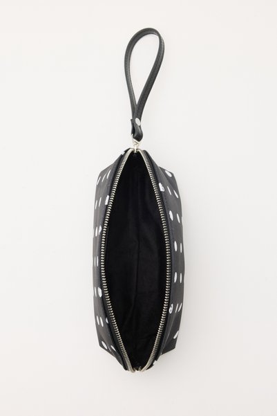 LUTVELIZADE Bag 2630 - Mini Black Polka Dot Women's Bag with Wrist Strap