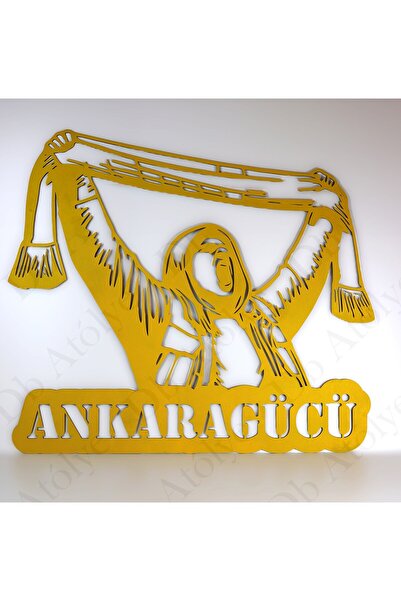 Db Atölye Ankara Gücü Yazılı Holigan Duvar Tablosu - Ahşap Taraftar Duvar Süs...