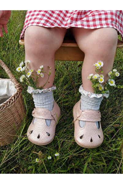 Zeyno ve Memo 100% Genuine Leather First Step Baby Booties Baby Moccasins Bab...