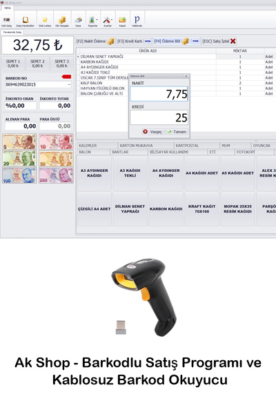 PazarTimi Barkod Satış Sistemi & Market Programı & Satış Programı & Kablosuz ...