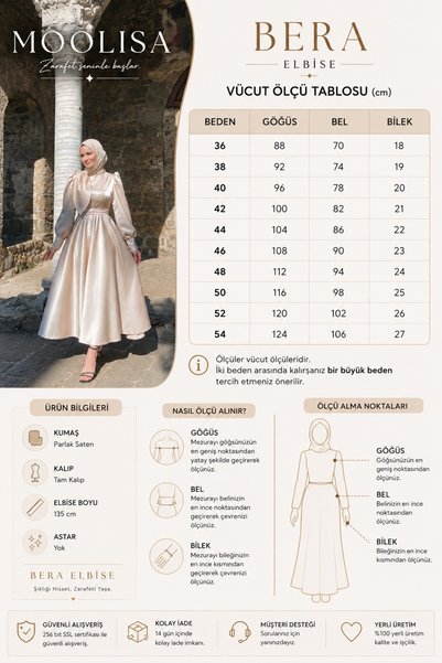 MOOLİSA Rochie de seara Bej Bera
