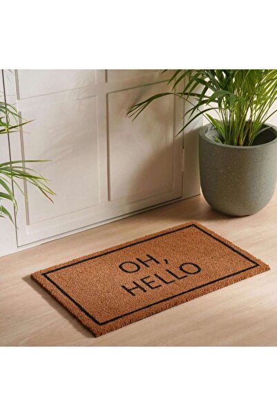 PAN HOME سجادة باب تيمي كوير 45×75 سم - طبيعية