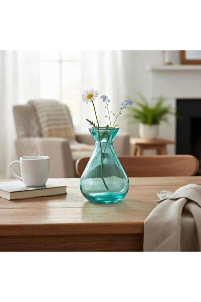 PAN HOME Simplicity Recycled Glass Vase 7.3x7.3x10.7cm -light Green