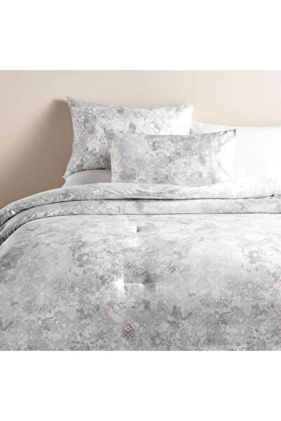 PAN HOME Pure Luxe Baroque 3-piece Queen Comforter Set 200x240cm - Grey/metal...