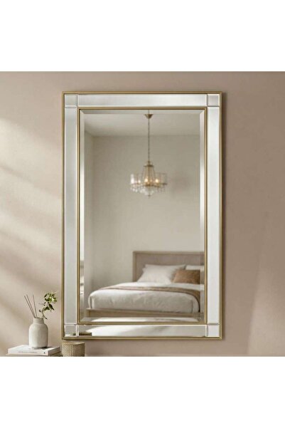 PAN HOME Percy Decorative Wall Mirror 80x120cm - White