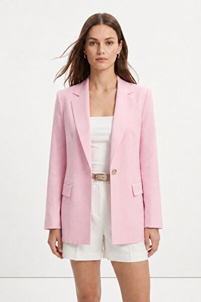 Rays Pembe Cep Detay Ceket 6023-3