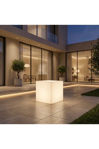 MYASEM STORE Middle Size 40 X 40 X 41 cm Led Cube Planter 30 Liters Lldpe Pla...