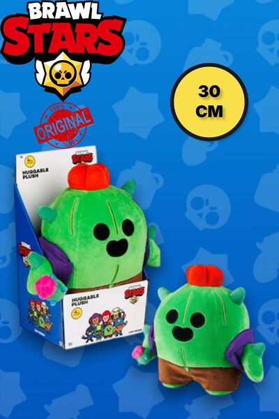 TOYFEST Brawl Stars Yumuşak Kadifemsi Peluş Figür - SPIKE THE CACTUS - 30 CM
