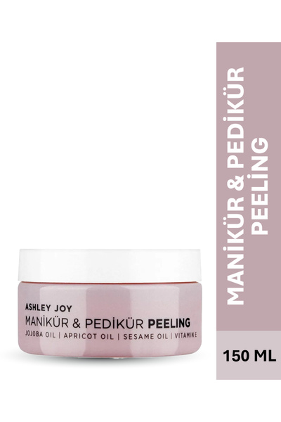 ASHLEY JOY Manikür Pedikür Peelingi 150 ml Vücut, Tırnak Bakımı, Jojoba & Sus...
