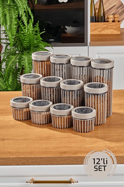 Stile Cucina 12'li Linea Yuvarlak Saklama Kabı 4x(0,50 LİTRE, 1,1 LİTRE, 1,70...