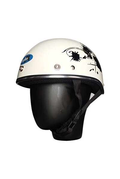 MOTOANL Motosiklet Kaskı Abs Materıal Yarım Chopper Model Kask Vespa Scooter ...