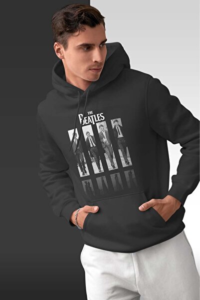 buzagi tasarım ürünleri The Beatles Oversize Hooded Unisex Sweatshirt