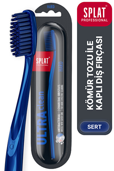 Splat Ultra Clean Charcoal Micro Particulate Coated Hard Toothbrush