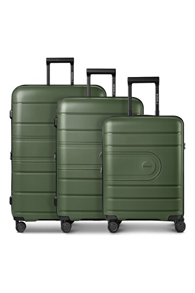 REDOLZ Essentials 11 4 Rollen Kofferset 3-teilig mit Dehnfalte