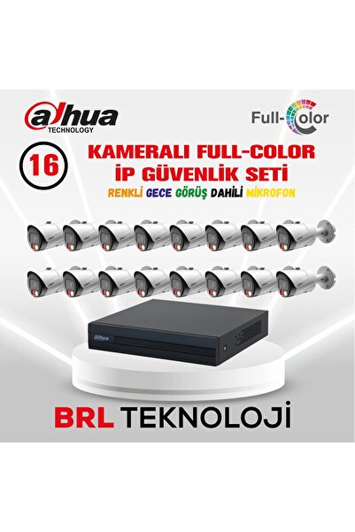 DAHUA 16 Kameralı Full Color İp Güvenlik Kamera Seti