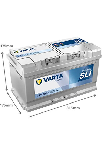 Varta Baterie auto F17 Dynamic SLI 80Ah 12V 580406074K262
