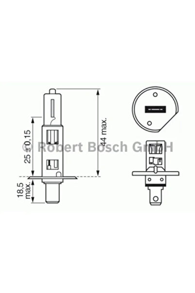 Bosch Bec halogen standard H1 55W 12V 1987302011 pentru faruri auto